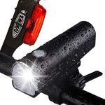 GlareFX Pro800 Bike Lights Set USB Rechargeable - Powerful Bicycle Headlight & LED Tail Light Combo - 800 Lumens Super Bright IPX6 Waterproof MTB Road Commuter Front and Back Cycle Lights