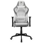 Cougar Gaming | Gaming Chair | Armor Elite White - Ergonomic Comfort - PU Leather Coating - Adjustable - Lumbar and Cervical Support - Silent Wheels