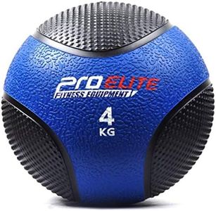 HCE Medicine Ball - 4kg Fitness Ball Weighted Gym Exercise Ball, Anti-Slip Rubber Med Ball MB Crossfit, Yoga, Pilates Therapy Ball