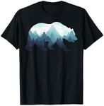 Bear Double Exposure Surreal Wildlife Animal T-Shirt