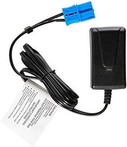 VAIX 12 Volt Battery Charger for Kid Trax Dodge Ram 3500 Mini Coupe Rideamales Scout Pony Josie Unicorn Disney Mickey Minnie Mouse Coupe, 12V Charger Compatible with Child Ride On Car Small Blue Plug