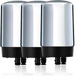 3 Pack Faucet Filter Cartridges, Replacement Fit for All Brita Faucet Filter, Brita 36311 On Tap Water Filtration System, Brita FR-200, FF-100 Replacement Filter, Silver (Silver)