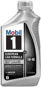 Mobil 1 European Car Formula Full Synthetic 5w-40 (6 Quarts)