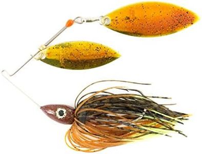 Nichols Lures Pulsator Metal Flake Double Willow Spinnerbait, Bluegill, 1/2-Ounce