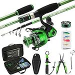 Ghosthorn Green Fishing Rod and Ree