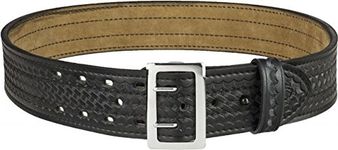 Safariland 87 Duty Belt Basketweave Black, Chrome Buckle, Size 42