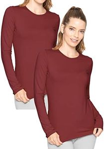 Women's Oh So Soft Pullover Long Sleeve Top | 2 Pack | Base Layer| Small to 3X