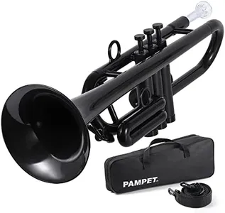 PAMPET Professional Plastic Trumpet C trumpet (Black)