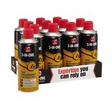 3-IN-ONE Professional High Performance Penetrant Spray 400ml, Fast Acting Penetrating Oil that Loosens Seized and Stuck Parts, Rust Remover for Metal Components (12x 400ml)