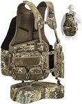 TIDEWE Turkey Vest with Seat Cushion, Turkey Hunting Vest with Game Pouch，Hunting Clothes for Men Women Adjustable