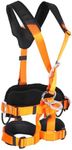 QIANJIEER Full Body Climbing Seatbelt - Detachable Tree Climbing Safety Seat Belt, Rappelling Roof Tower Fire Rescue Construction Climbing Gear