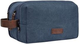 NGIL Traveling Toiletry Bag, Canvas Toiletry Organizer for Women and Men, Cosmetic Case, Skincare, Shaving Kit Organizer Traveling Toiletry Bag (Navy, Medium)