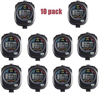KingL Digital Stopwatch Timer - Interval Timer with Large Display (Stopwatch*10)