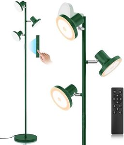 SIBRILLE 36W LED Tree Floor Lamp, Modern Dimmable Standing Lamp with Remote & Touch Control, 4 Color Temperatures, 3 Rotatable LED Light Floor Lamps for Living Room, Bedroom, Office