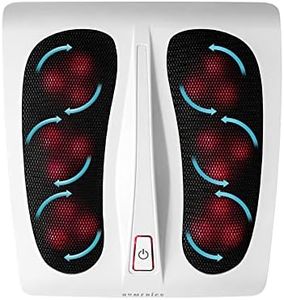 HoMedics Massage des Pieds Électrique chauffant - Appareil massant electrique Shiatsu pour pied - Option chaleur pour relaxation et détente de la voute plantaire