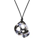 Chewigem Skull Pendant Camo - Textured & Smooth Chewable Necklace, Sensory Chew, Stimming & Fidget Aid for Anxiety & Focus. Ideal for Autism, ADHD, SPD Mild to Moderate Chewers. Pack of 1.