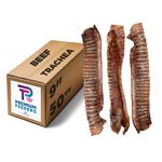 Premium Feeders Beef Trachea for Dogs – 50 Smoked Beef Tracheas – Approx 9” - Made in Canada - Natural Loyalty Dog Treats for Large Dogs - Healthy Dog Chew – Nutritional Tracheas for Joint Health