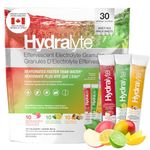 HydraLyte Electrolyte Powder, Low Sugar Electrolyte Packets Designed for Rapid Hydration, Safe Hydration for All Ages - Made with All Natural Ingredients, 30 Servings, Tropical Variety