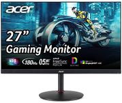 Acer Nitro 27" WQHD 2560 x 1440 PC Gaming Monitor | AMD FreeSync Premium | Up to 180Hz Refresh | Up to 0.5ms | HDR400 | DCI-P3 95% | 1 x Display Port 1.2 & 2 x HDMI 2.0 | XV272U V3bmiiprx