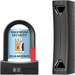 Seatylock Mason Bike U Lock - Patented Heavy Duty Anti Theft Diamond Secure ULock - Ultra Security Bicycle Safety Tool with Keys for City Electric or Mountain Bikes and Scooters (5.5 Inch)