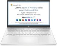 HP Laptop 14-eg0001na 4G LTE with 20GB of EE data, 14 inch, Snapdragon 7c, 4GB RAM, 128GB eMMC, Windows 11 - Silver