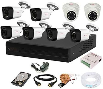 CP PLUS 8 Channal HD DVR 1080p 1Pcs,Outdoor Camera 2.4 MP 6Pcs,Indoor Camera 2.4 MP 2Pcs,Hard Disk,Full Combo Set