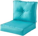 Greendale Home Fashions Outdoor 2-Piece Sunbrella Fabric Deep Seat Cushion Set, Aruba