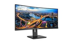 Philips 345B1C - 34 inch Curved WQHD Monitor, 100Hz, 4ms, VA, Speakers, Height Adjust, Power Sensor, USB Hub (3440 x 1440 WQHD, 300 cd/m², HDMI/DP/USB-B/USB 3.2)