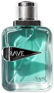 Sapil Rave 100 ml Eau De Toilette Men - Long-Lasting Dubai Toilette, Fresh Spicy Aromatic Scent for Daily Wear, Arabic Toilette with Unique Calabrian Bergamot & Pepper Notes [100 ml - 3.4 oz]