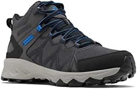 Columbia Men's Peakfreak 2 Outdry Waterproof Mid Rise Trekking and Hiking Boots, Dark Grey Black, 9.5 US