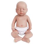 Vollence 14 inch Sleeping Silicone Baby Dolls Girl Weighted 3.5 lb,[NOT Vinyl],Silicone Full Body Reborn Real Life Realistic Lifelike Newborn Soft Babies Gift with Feeding Accessories for Kids Age 3+