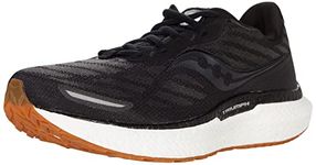 Saucony Men's Triumph 19 Running Shoe, Black/Gum, 8.5