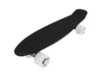 BLACK DECK + WHITE SOLID WHEELS