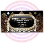 [KPOP Beauty] Makeup Oil Blotting Paper - DANABE Bamboo Charcoal Face Oil Blotting Sheets - Korean Skincare Oil Absorbing Sheets - Sweat Blotting Sheets for Face (4x3.6 in.100 Large Sheets)