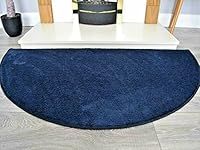 RSM RUGS Half Moon Semi Circle Floor Rugs Rug Carpet Mat Cheap (Navy Blue)