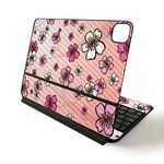 MightySkins Carbon Fiber Skin for Apple Magic Keyboard for iPad Pro 11-inch (2020) - Cherry Blossom | Protective, Durable Textured Carbon Fiber Finish | Easy to Apply | Made in The USA