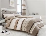 GC GAVENO CAVAILIA Printed Duvet Cover, Reversible Bedding Sets, Warm Soft Quilt Cover,Hudson-Natural,Single