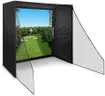 Complete Golf Simulator Enclosure Kit (11 x 8'4 x 5) – 4K-Ready Impact Screen with Blackout Cage, Frame Poles, Side Nets & Sandbags | Easy Setup | 12-Month Warranty