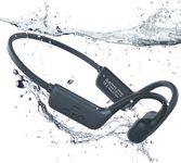 Monodeal Swimming Headphones, Bone Conduction Headphones IP68 Waterproof Bluetooth 5.4, Waterproof Headphones Swimming with 32GB MP3 Player Memory, Open-Ear Headphones