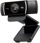 Logitech C922 Pro Stream Webcam, HD 1080p/30fps or HD 720p/60fps Hyperfast Streaming, Stereo Audio, HD Light Correction, Autofocus, for YouTube, Twitch, XSplit, PC/Mac/Laptop/MacBook/Tablet - Black