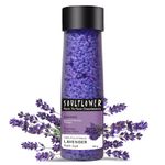 Soulflower Lavender Bath Salt for Body & Foot Spa, Calming, Relaxing, Muscle Pain Relief, Aromatherapy | Pure & Natural | Sea Salt, Lavender Essential Oil & Vitamin E, 500g (Pack of 1)