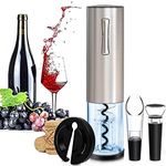 Heart Horse Electric Wine Bottle Opener Electric Corkscrew Automatic Wine Openers with Foil Cutter,Wine Vacuum Stopper, Wine Aerator Pourer 4-in-1 for Home, Bars, Wine Opener Set (Rechargeable)