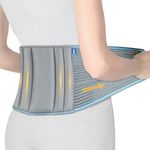 Vissco Lumbocare (Lumbo Sacral Belt), Back Support Belt for the Spine & Relieves Pain, Lower Back Brace Support, Back Pain Relief, Can be used for Slip disc - Medium (Grey)