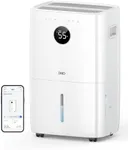 Dreo 110-Pint Smart Dehumidifier for Basement, 4500 Ft² for Large Room, 2 Gallon Water Tank, Auto/Comfort/Constant Mode Dehumidifiers for Home, Bedroom, Bathroom, with Drain Hose, White, 711S