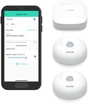 YoLink SpeakerHub & Two Motion Sensor Smart Home Starter Kit – Audio Hub Plays Tones/Sounds, Spoken Messages, LoRa-Powered ¼ Mile Range