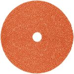 3M Fibre Disc 987C - 36+ Grit Metal Grinding Disc - Ceramic Precision Shaped Grain - For Angle Grinders - 7" x 7/8" Center Hole Orange