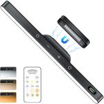 WILLED 3W Makeup Light with Remote Control,3 Colors Changing Mirror Light with 120LED,Magnetic Stick On Touch Light,2000mAh Rechargeable Light Bar for Closet, Cabinet,Kitchen,Bedside,Desk,Wall