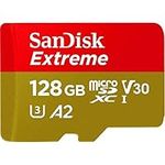 SanDisk Extreme 128GB microSDXC UHS-I Memory Card Without Adapter Up to 190MB/s SDSQXAA-128G-GN6MN