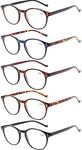 NORPERWIS 5 Pairs Reading Glasses -