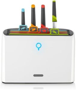 Modern Innovations Smart Cutting Boards and Knife Set, Self Cleaning Cutting Board & Knives Holder, Color Coded Cutting Board Set With Knives, All-In-One Cleaning Knife and Cutting Board Set